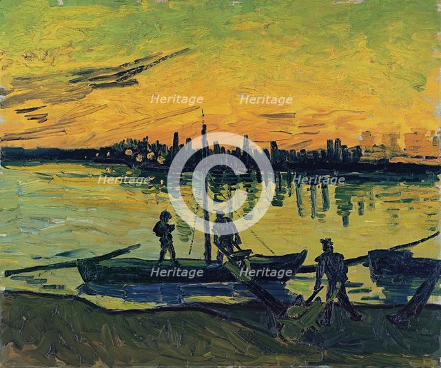 The Stevedores in Arles, 1888. Creator: Vincent van Gogh.