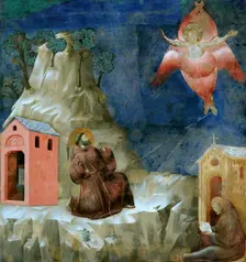 The Stigmatisation of Saint Francis (from Legend of Saint Francis), 1295-1300. Creator: Giotto di Bondone (1266-1377)