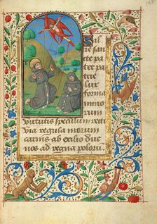 The Stigmatization of Saint Francis; Prayer Book of Charles the Bold, about 1480-1490. Creator: Unknown