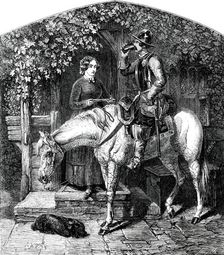 The Stirrup Cup - painted by J. F. Herring, 1850. Creator: Smyth