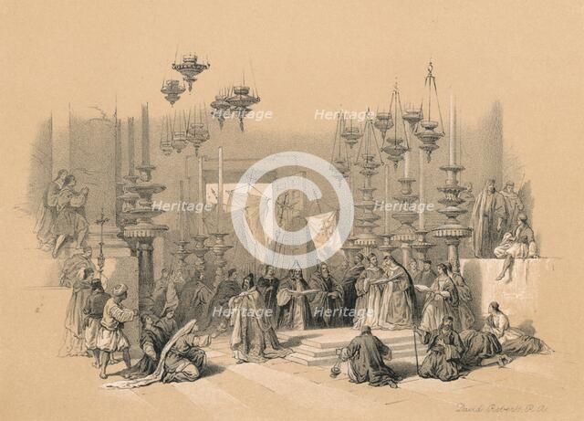 ''The Stone of Unction', 1855. Artist: David Roberts.