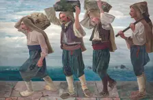 The stone bearers of Ragusa, 1898. Creator: Karl Mediz