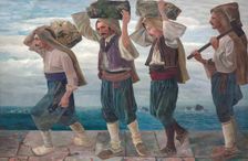 The stone bearers of Ragusa, 1898. Creator: Karl Mediz