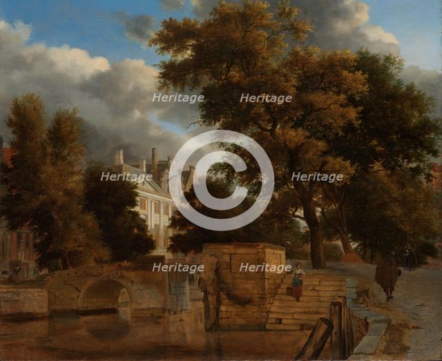 The Stone Bridge, c.1660-c.1672. Creator: Jan van der Heyden.