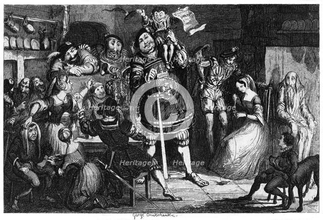 The Stone Kitchen, 1840. Artist: George Cruikshank