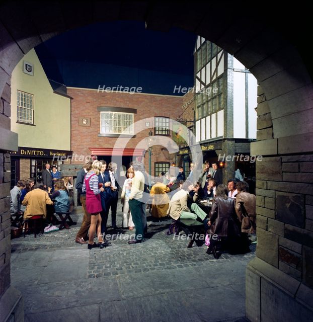 The Stonehouse themed pub, Sheffield, South Yorkshire, 1971.  Creator: Michael Walters.