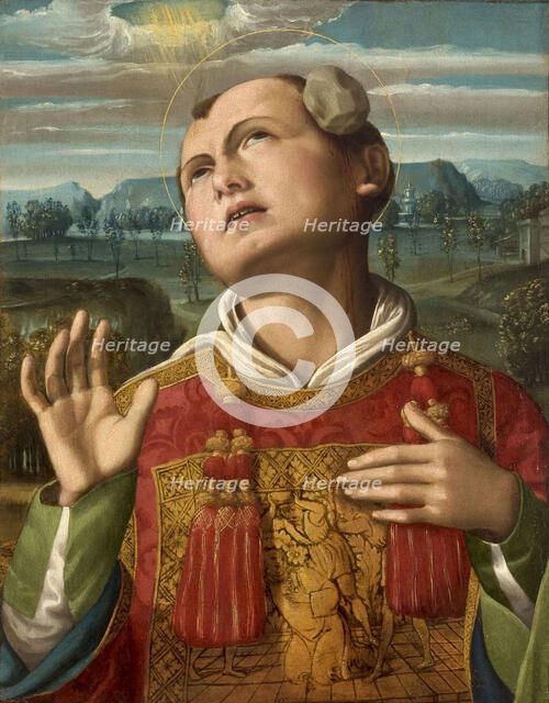 The Stoning of Saint Stephen, 1500-1505. Creator: Signorelli, Luca (ca 1441-1523).