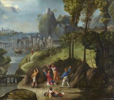 The Stoning of Saint Stephen, 1525. Creators: Dosso Dossi, Battista Dossi