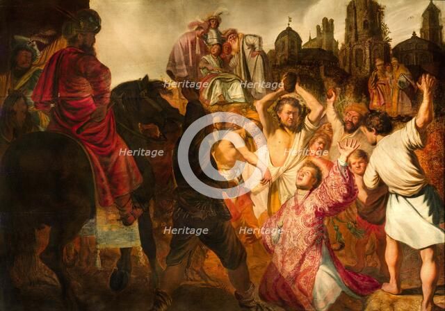 The Stoning of Saint Stephen, 1625. Creator: Rembrandt van Rhijn (1606-1669).