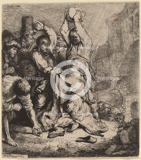 The Stoning of Saint Stephen, 1635. Creator: Rembrandt Harmensz van Rijn.
