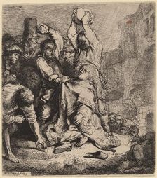 The Stoning of Saint Stephen, 1635. Creator: Rembrandt Harmensz van Rijn