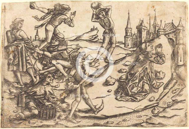 The Stoning of Saint Stephen, c. 1470/1475. Creator: Master with the Banderoles.