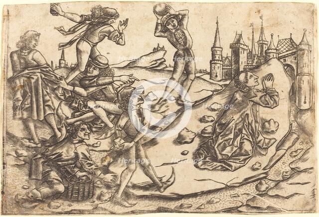 The Stoning of Saint Stephen, c. 1470/1475. Creator: Master with the Banderoles.