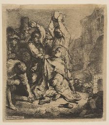 The Stoning of St. Stephen, 1635. Creator: Rembrandt Harmensz van Rijn