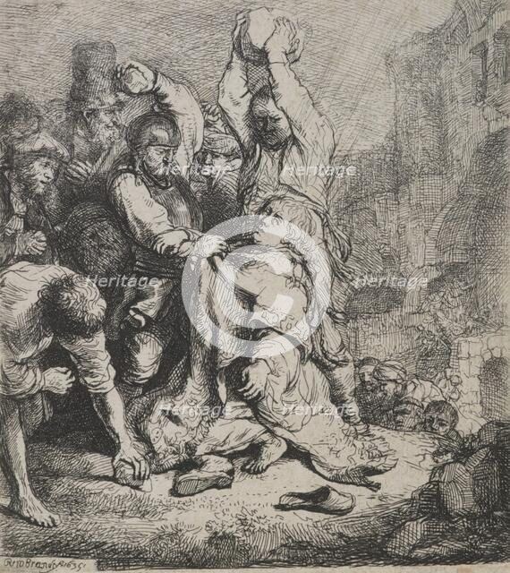 The stoning of St Stephen, 1635. Creator: Rembrandt Harmensz van Rijn.