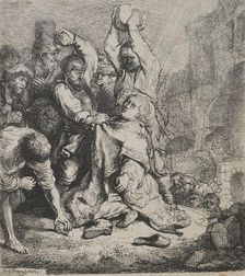 The stoning of St Stephen, 1635. Creator: Rembrandt Harmensz van Rijn