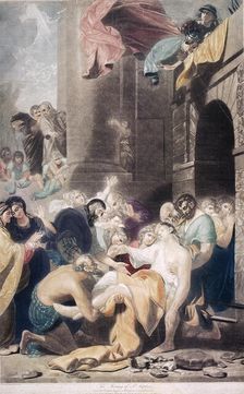 The stoning of St Stephen 1801. Artist: Valentine Green