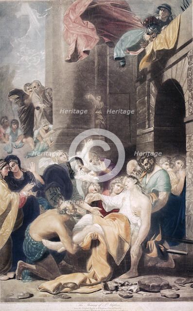 'The stoning of St Stephen', 1801. Artist: Valentine Green