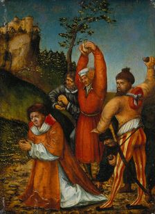 The Stoning of St Stephen, c1520. Creator: Lucas Cranach the Elder