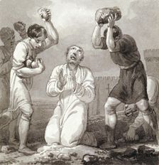 The Stoning of St Stephen c1810-c1844. Artist: Henry Corbould