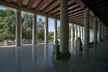 The Stoa of Attalus at the Greek Agora in Athens, Greece. Creator: Samuel Magal