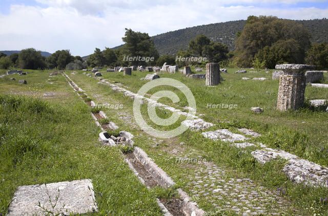 The Stoa of Kotys, Epidauros, Greece. Artist: Samuel Magal