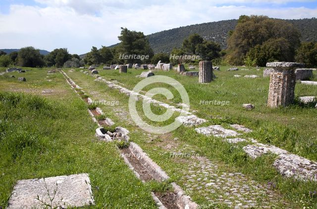 The Stoa of Kotys, Epidauros, Greece. Creator: Samuel Magal.
