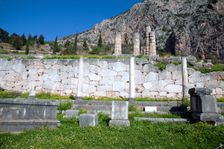 The Stoa of the Athenians, Delphi, Greece. Creator: Samuel Magal