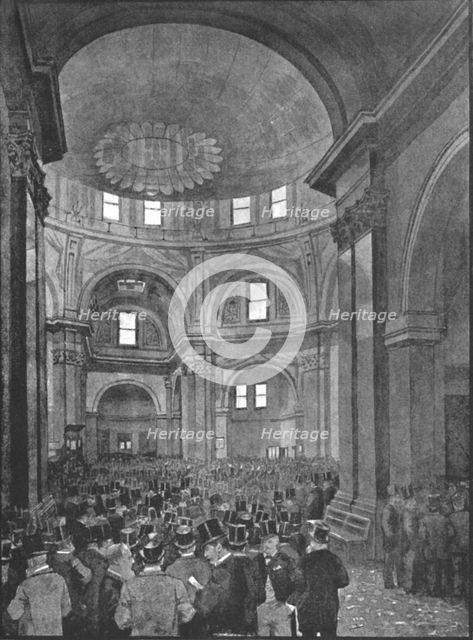 'The Stock Exchange', 1891. Creator: William Luker.