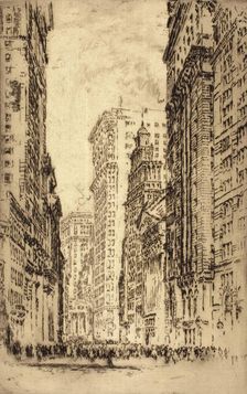 The Stock Exchange, New York, 1904. Creator: Joseph Pennell