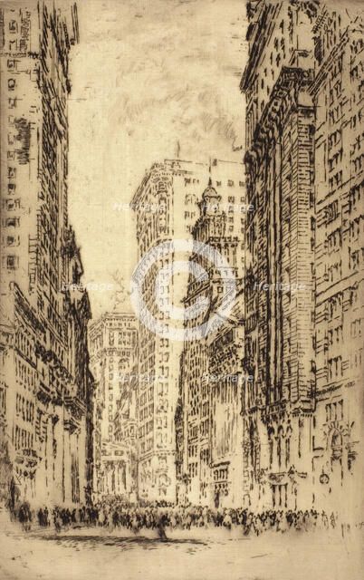 The Stock Exchange, New York, 1904. Creator: Joseph Pennell.