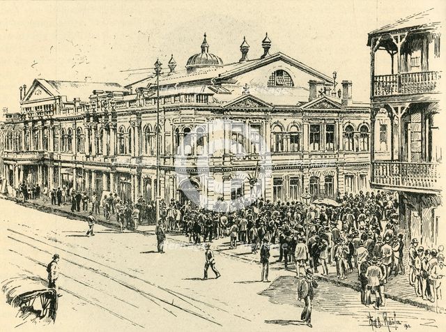 'The Stock Exchange, Johannesburg', 1901..  Creator: William B. Robinson.