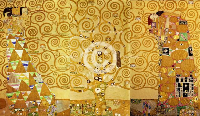 The Stoclet Frieze, Detail: The Expectation, Tree of Life, 1905-1909. Artist: Klimt, Gustav (1862-1918)