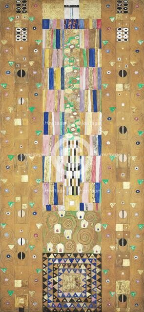 The Stoclet Frieze, Detail: The Knight , 1905-1909. Creator: Klimt, Gustav (1862-1918).