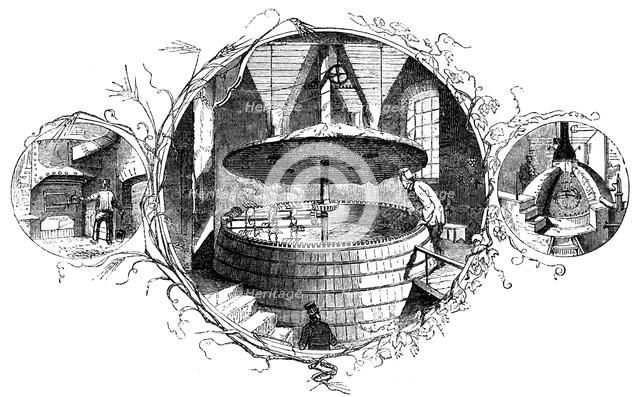 The stoke-hole, the mash tun, and the copper, 1886. Artist: Unknown