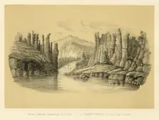 The Stolbovka Flowing into the Lena River, 1856. Creator: Ivan Dem'ianovich Bulychev