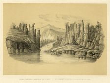 The Stolbovka Flowing into the Lena River, 1856. Creator: Ivan Dem'ianovich Bulychev