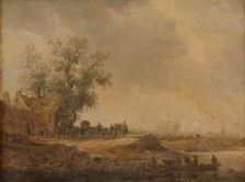 The Stop before the Inn, 1643. Creator: Jan van Goyen