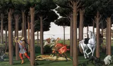 The Story of Nastagio degli Onesti (Second episode), ca 1483. Artist: Botticelli, Sandro (1445-1510)
