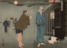 The Story of Otomi and Yosaburo, 12th month, 1885. Creator: Tsukioka Yoshitoshi