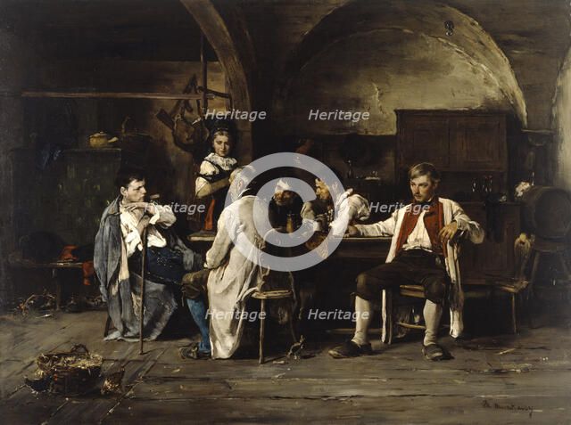 The Story of a Battle, c1875. Creator: Mihaly Munkacsy.