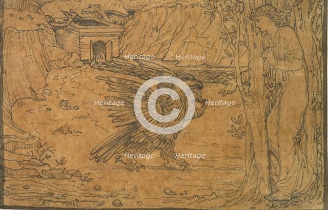 The Story of Cupid and Psyche: The Black Water, c1864-c1868. Artist: Sir Edward Coley Burne-Jones.