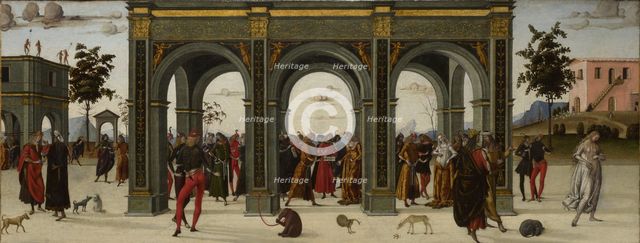 The Story of Griselda. Part II: Exile, c.1490-1495. Artist: Master of the Story of Griselda (active End of 15th cen.)