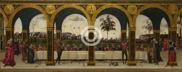 The Story of Griselda. Part III: Reunion, c.1490-1495. Artist: Master of the Story of Griselda (active End of 15th cen.)