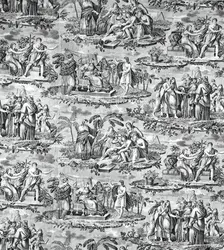 The Story of Joseph (Furnishing Fabric), Rouen, c. 1820. Creator: Unknown