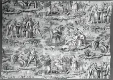 The Story of Joseph (Furnishing Fabric), Rouen, c. 1820. Creator: Unknown