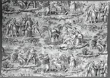 The Story of Joseph (Furnishing Fabric), Rouen, c. 1820. Creator: Unknown
