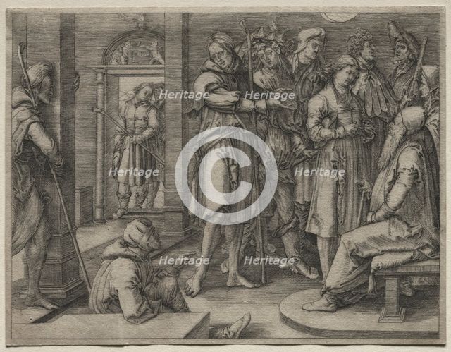 The Story of Joseph: Joseph Interprets his Dream to Jacob, 1512. Creator: Lucas van Leyden (Dutch, 1494-1533).