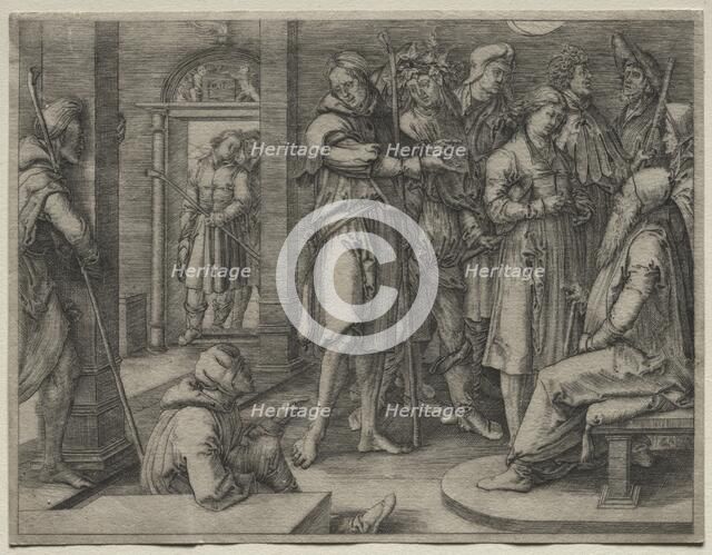 The Story of Joseph: Joseph Interprets his Dream to Jacob, 1512. Creator: Lucas van Leyden (Dutch, 1494-1533).