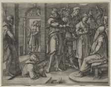 The Story of Joseph: Joseph Interprets his Dream to Jacob, 1512. Creator: Lucas van Leyden (Dutch, 1494-1533)